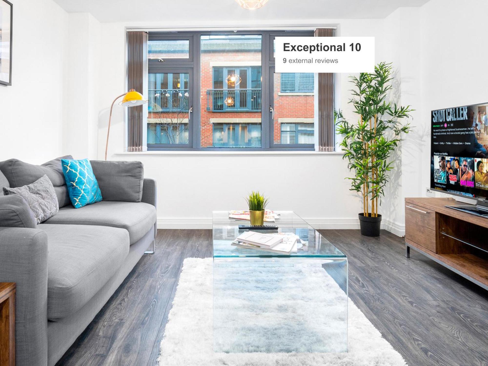 New Luxe Apartment - Secure Parking - Birmingham City Centre - Netflix - Wifi - Top Rated - 54M Экстерьер фото